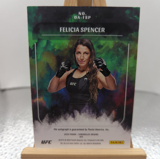 2022 Panini Chronicles Origins UFC Felicia Spencer #OA-FSP AUTO FRENLY BRICKS