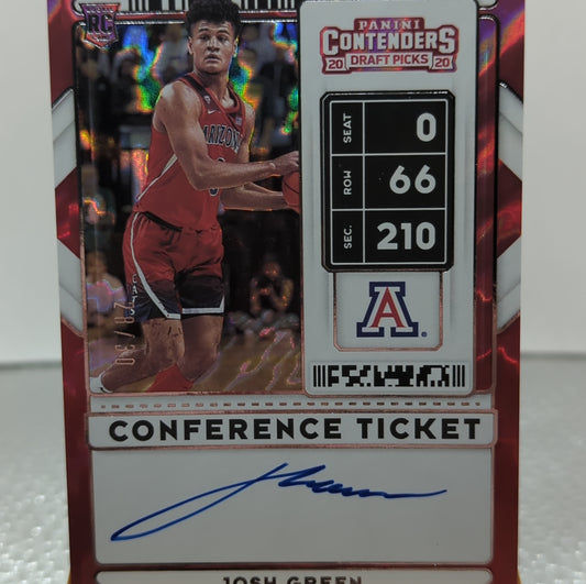 Panini 2020-2021 - Josh Green - AUTO - Conference Ticket - Rookie - College - 28/30 FRENLY BRICKS