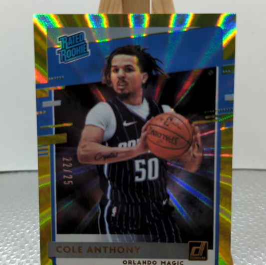 Panini - 2020-2021 - Cole Anthony - NBA - Donruss 22/25 - GOLD - Rookie FRENLY BRICKS