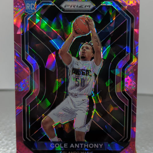 2020-21 Panini Prizm Cole Anthony Pink Cracked Ice Prizm #292 Rookie RC Magic FRENLY BRICKS