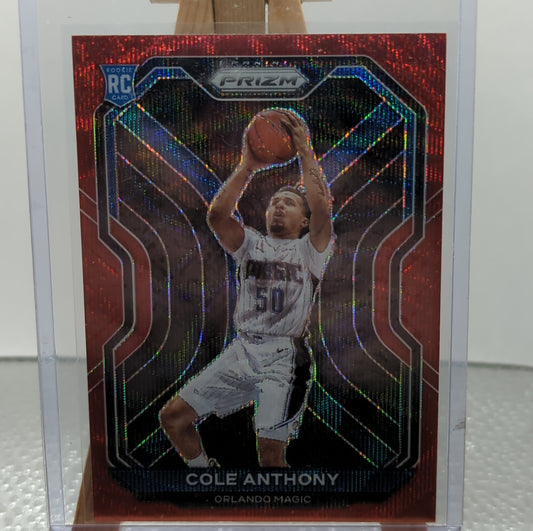 2020-21 Panini Prizm Red Wave Cole Anthony #292 Rookie Orlando Magic FRENLY BRICKS