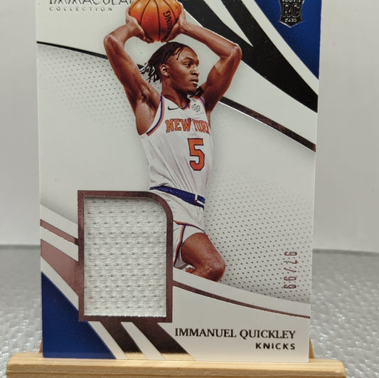 Panini - Immanuel Quickley 2020-2021 Immaculate Collection - Patch /49 FRENLY BRICKS