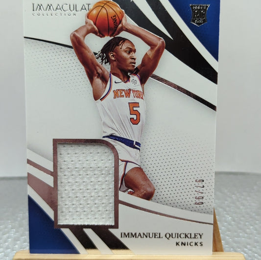 Panini - Immanuel Quickley 2020-2021 Immaculate Collection - Patch /49 FRENLY BRICKS