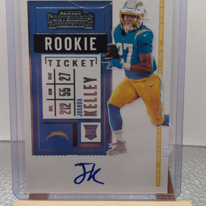 2020 Contenders Joshua Kelley Rookie Ticket Auto Autograph RC #134 Chargers On Card FRENLY BRICKS