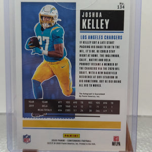 2020 Contenders Joshua Kelley Rookie Ticket Auto Autograph RC #134 Chargers On Card FRENLY BRICKS