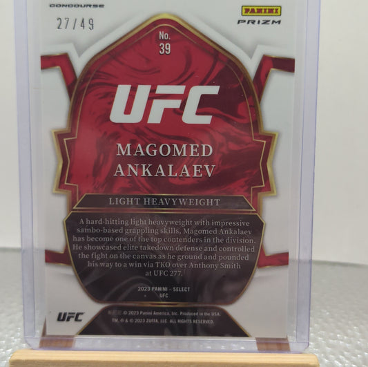2023 Select UFC Magomed Ankalaev Concourse Blue Disco /49 #39 FDHD FRENLY BRICKS