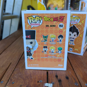 FUNKO POP VINYL - 950 - Dr. GERO - dragon ball z FRENLY BRICKS