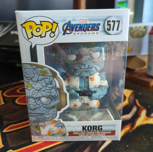 FUNKO POP VINYL - KORG - 577 - Avengers FRENLY BRICKS - Open 7 Days