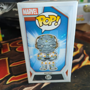 FUNKO POP VINYL - KORG - 577 - Avengers FRENLY BRICKS - Open 7 Days