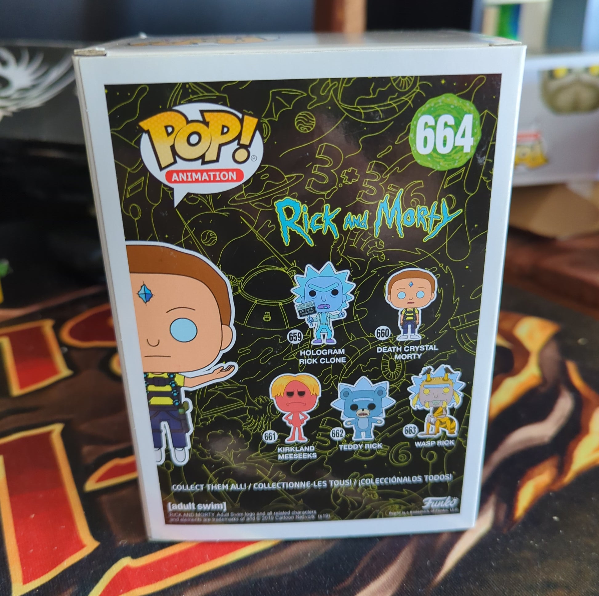 FUNKO POP VINYL - Floating Death Crystal Morty - 664 - Rick and Morty FRENLY BRICKS - Open 7 Days
