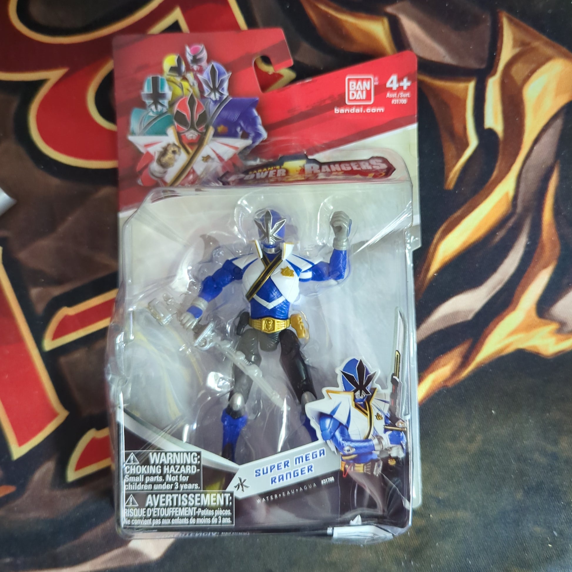 2012 Bandai Power Ranger Super Samurai Blue Mega Water Figure *damage* FRENLY BRICKS - Open 7 Days