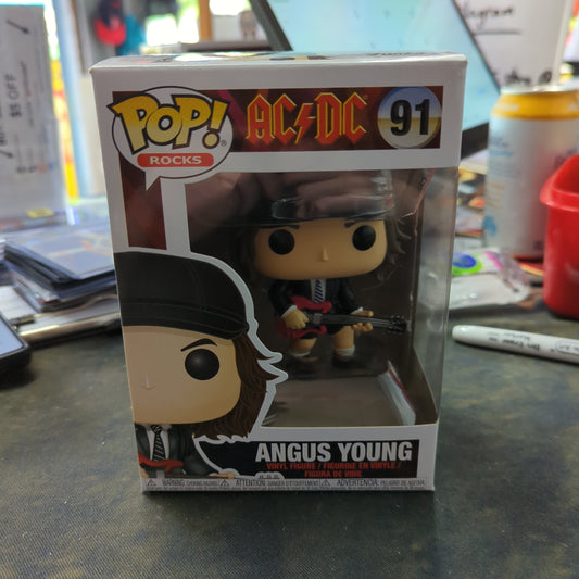 FUNKO POP VINYL - ANGUS YOUNG - 91 - ACDC FRENLY BRICKS - Open 7 Days