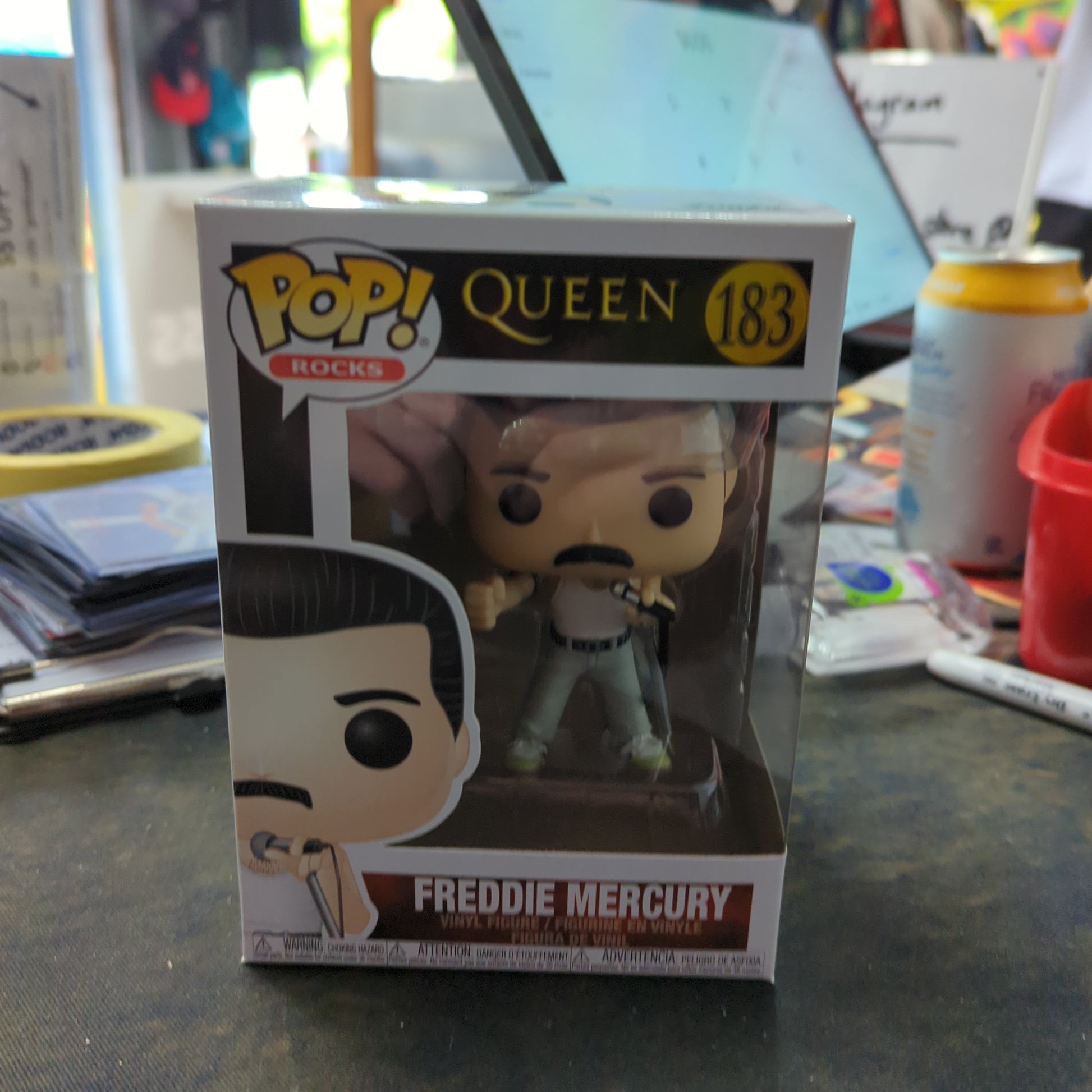 FUNKO POP VINYL - Freddie Mercury 183 QUEEN Rocks FRENLY BRICKS - Open 7 Days