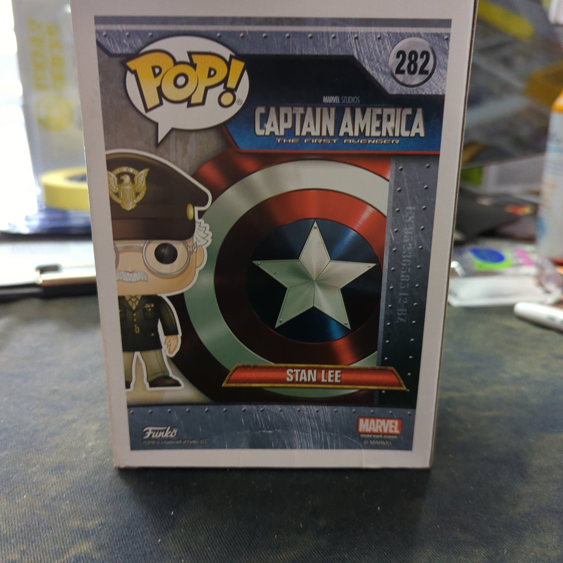 FUNKO POP VINYL - Stan Lee 282 Captain America FRENLY BRICKS - Open 7 Days