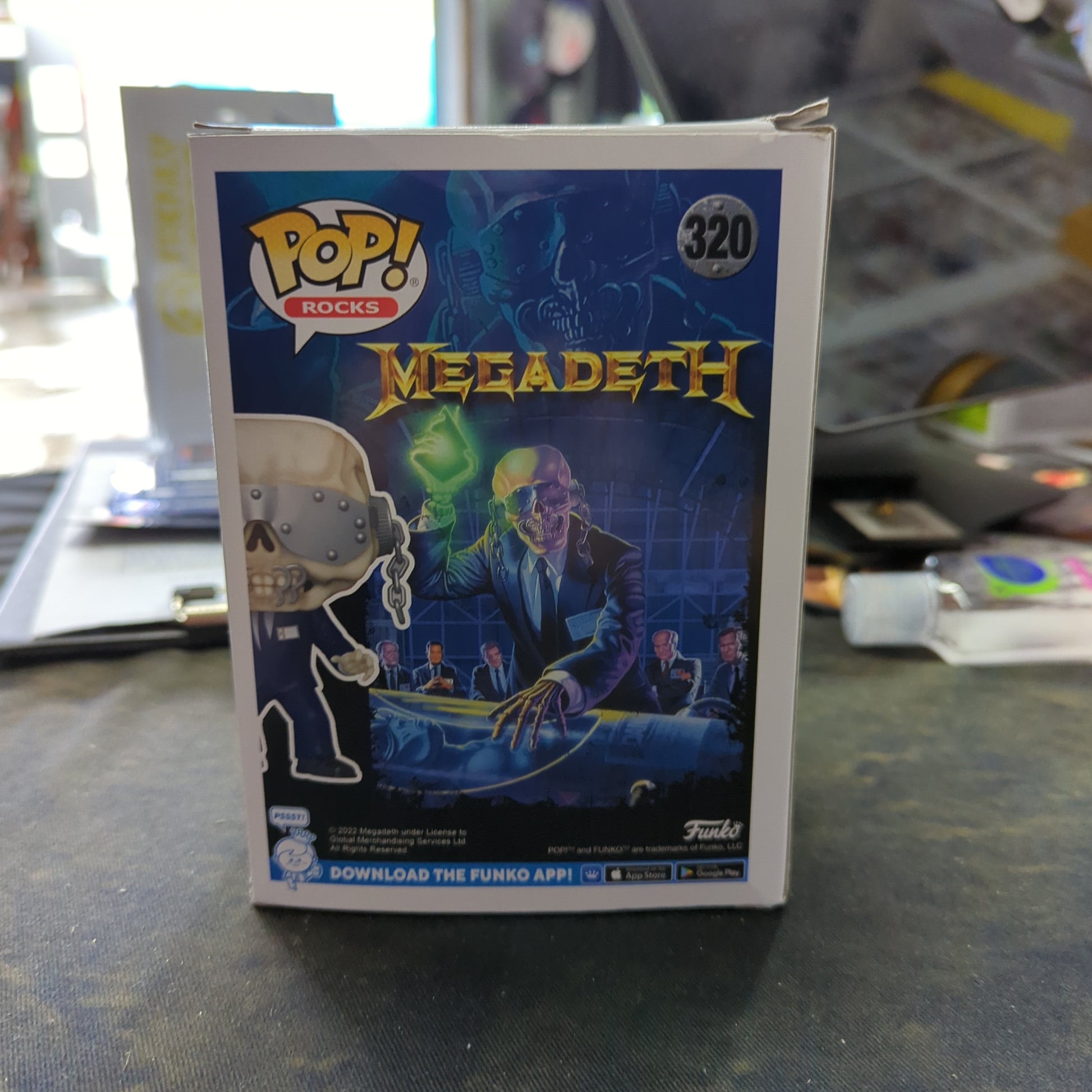 FUNKO POP VINYL - Vic Rattlehead - 320 - MEGADEATH FRENLY BRICKS - Open 7 Days