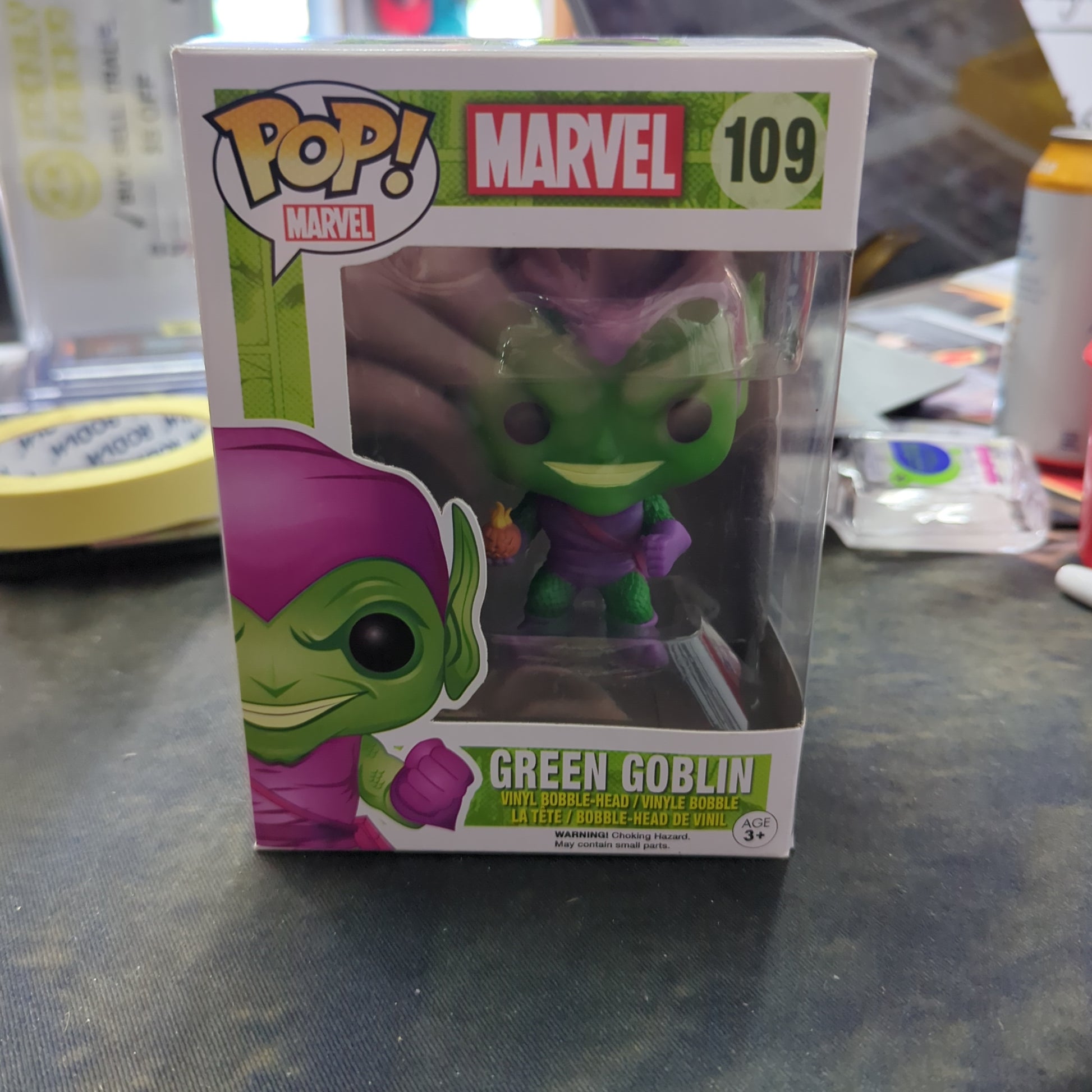 FUNKO POP VINYL - GREEN GOBLIN - 109 FRENLY BRICKS - Open 7 Days