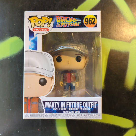 FUNKO POP VINYL - MARTY IN FUTURE OUTFIT - 962 FRENLY BRICKS - Open 7 Days