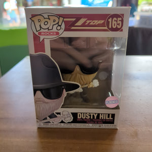 Brand New Funko Pop ZZ Top Flocked Dusty Hill 165 Vinyl Figure sun damage FRENLY BRICKS - Open 7 Days