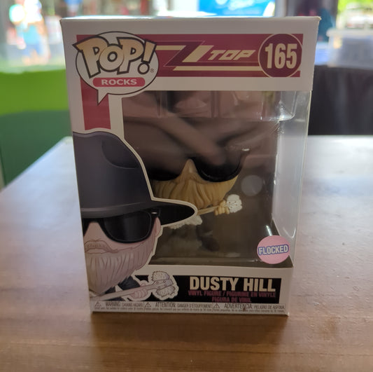 Brand New Funko Pop ZZ Top Flocked Dusty Hill 165 Vinyl Figure sun damage FRENLY BRICKS - Open 7 Days