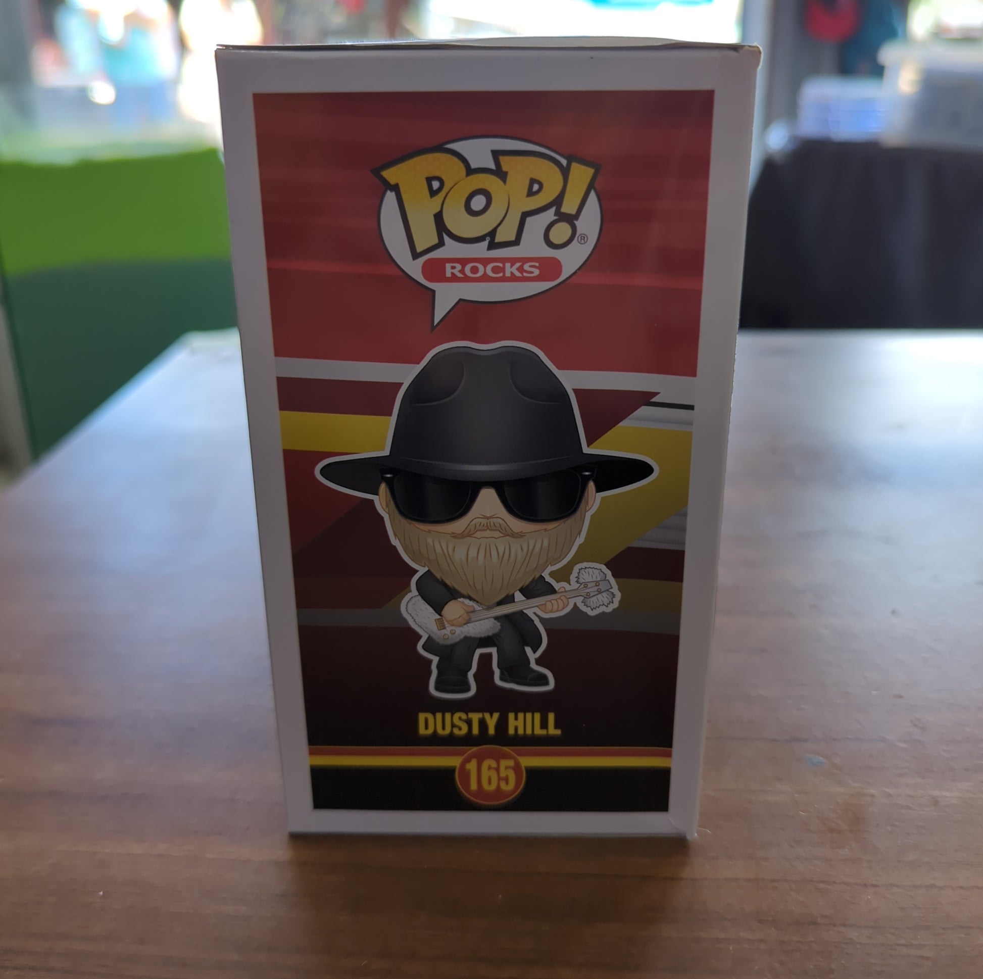 Brand New Funko Pop ZZ Top Flocked Dusty Hill 165 Vinyl Figure sun damage FRENLY BRICKS - Open 7 Days