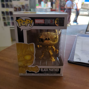 Funko POP Marvel Black Panther Gold Chrome #383 Vinyl Figure FRENLY BRICKS - Open 7 Days