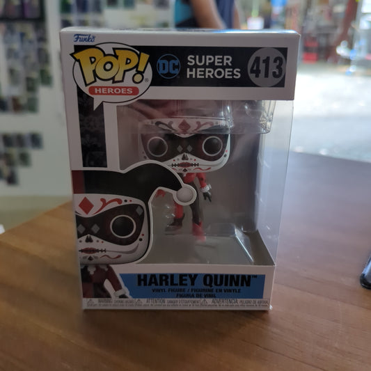 Batman - Harley Quinn Dia De Los DC Pop! Vinyl Figure #413 FRENLY BRICKS - Open 7 Days