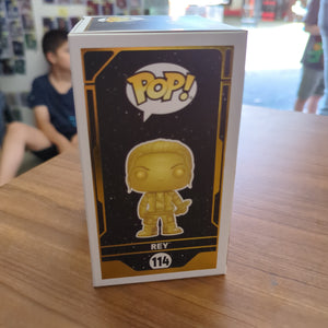 Rey 114 Funko Pop! Gold Metallic Vinyl Figure Special Edition Star Wars FRENLY BRICKS - Open 7 Days