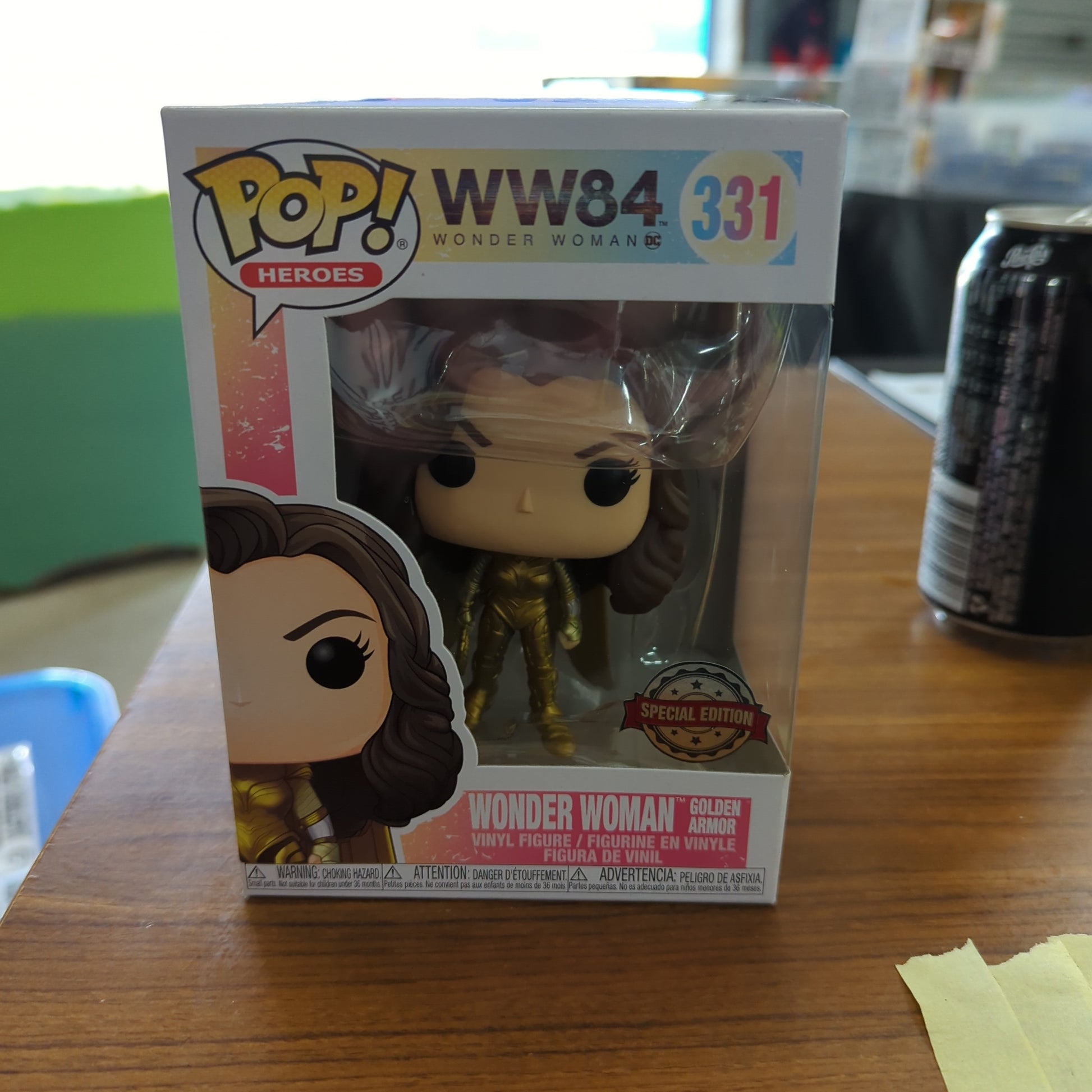 Wonder Woman: 1984 - Wonder Woman Gold No Helmet US Exclusive Pop! Vinyl FRENLY BRICKS - Open 7 Days