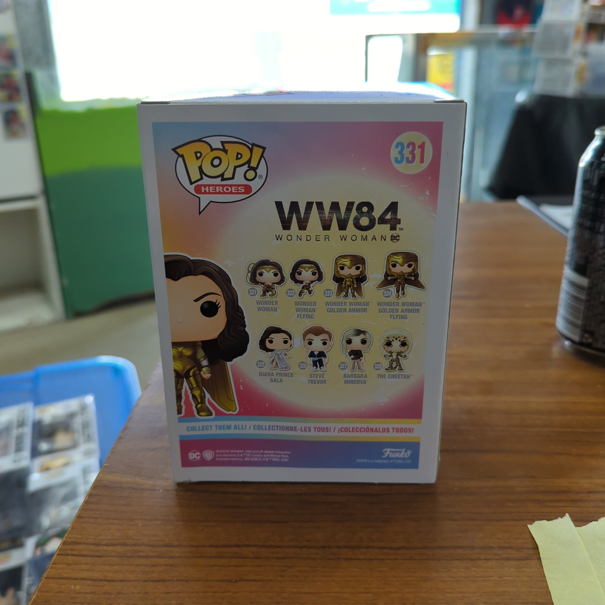 Wonder Woman: 1984 - Wonder Woman Gold No Helmet US Exclusive Pop! Vinyl FRENLY BRICKS - Open 7 Days