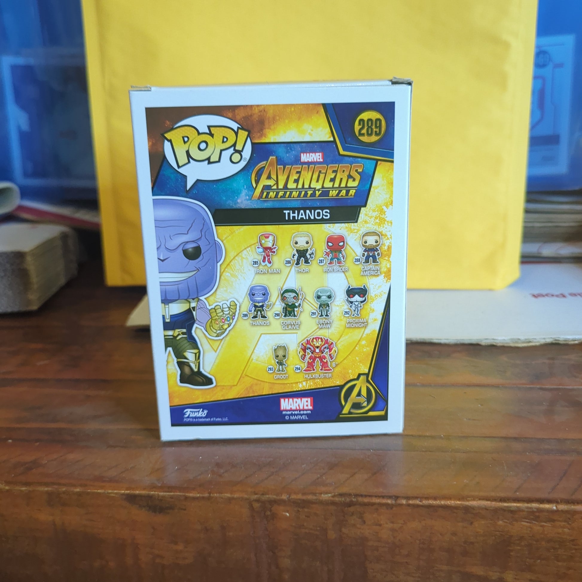 Funko Pop Marvel Avengers Infinity War #289 Thanos Chome Purple Exclusive FRENLY BRICKS - Open 7 Days