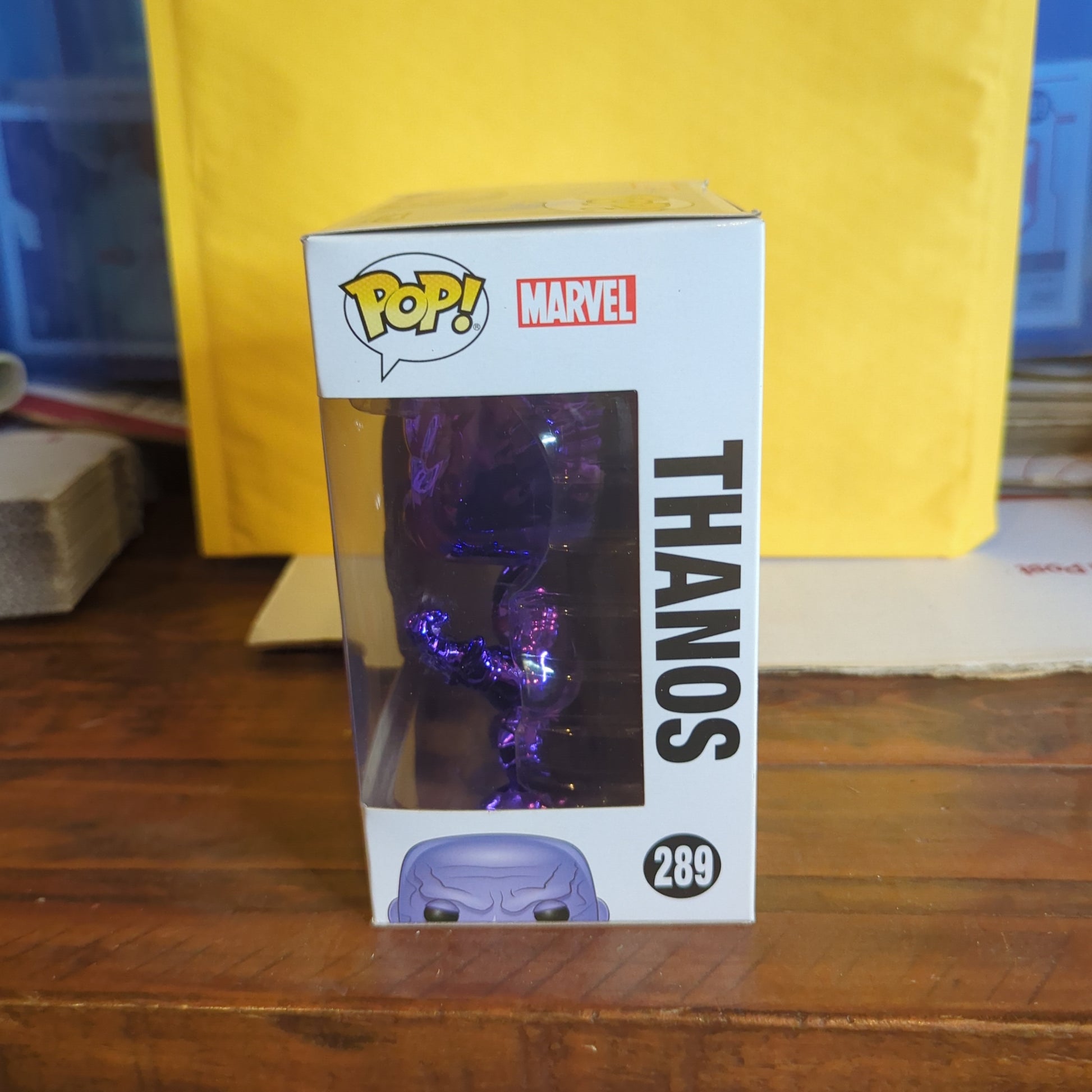 Funko Pop Marvel Avengers Infinity War #289 Thanos Chome Purple Exclusive FRENLY BRICKS - Open 7 Days