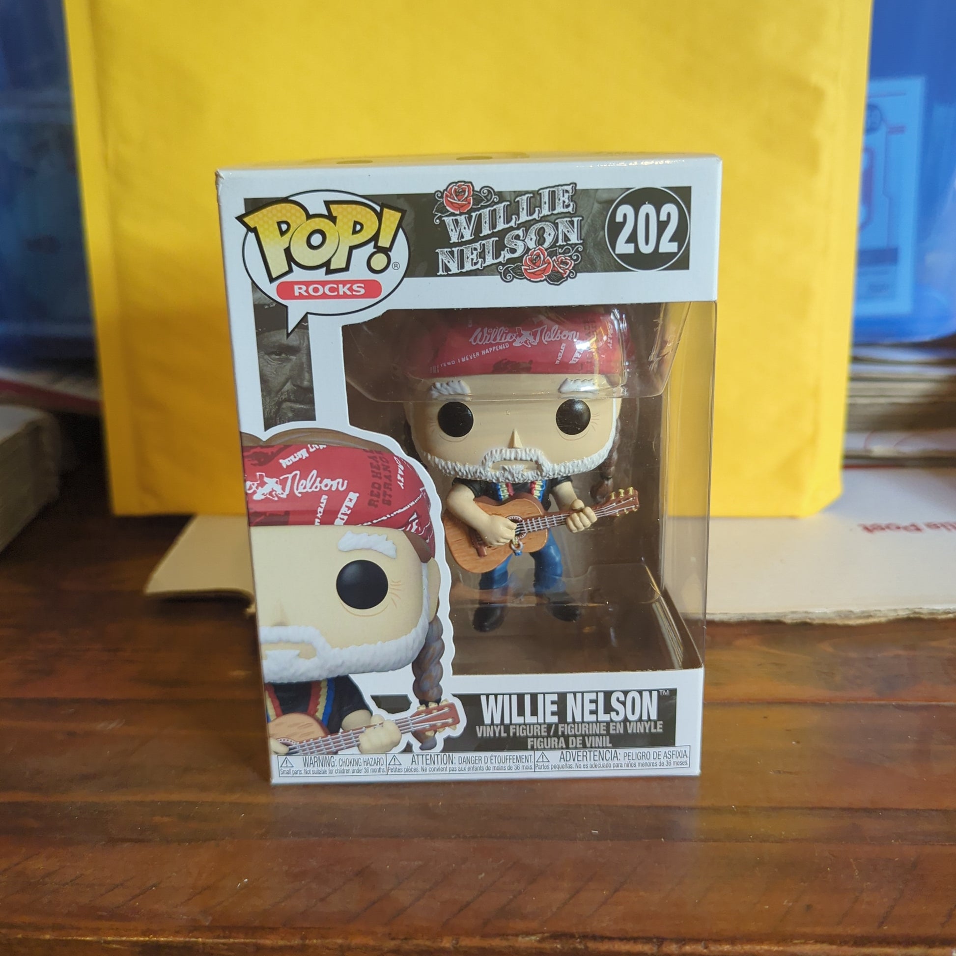 Funko Pop! Rocks Willie Nelson Vinyl Figure,  #202, 2020 VAULTED FRENLY BRICKS - Open 7 Days