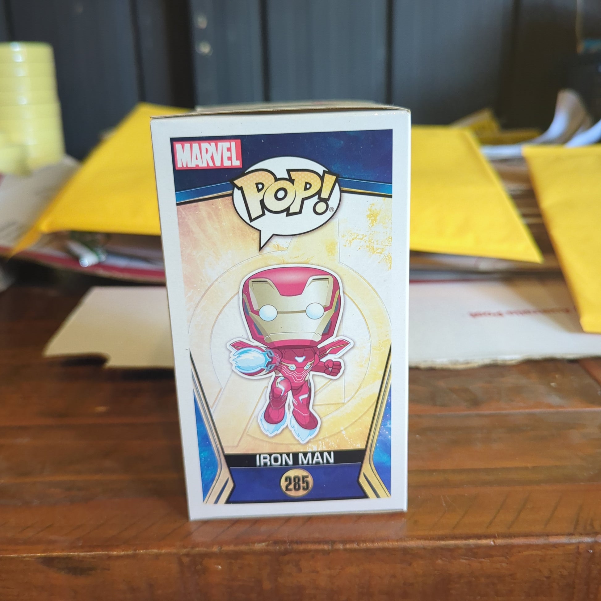 FUNKO POP! AVENGERS INFINITY WAR GOLD CHROME IRON MAN #285 *faded* FRENLY BRICKS - Open 7 Days