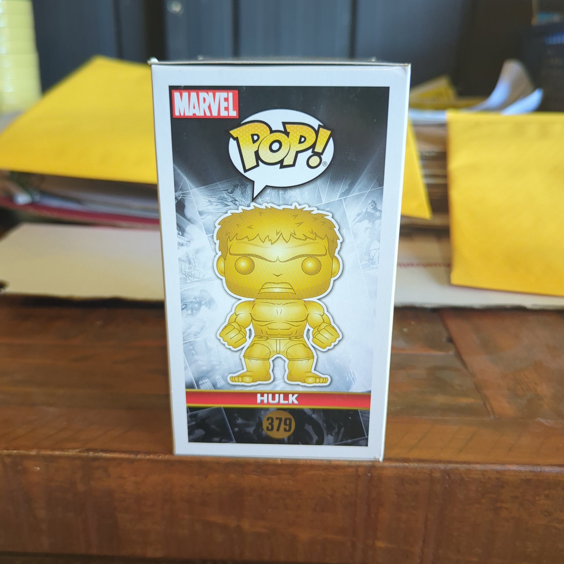 Funko Pop Hulk Gold 379 Chrome Vinyl Figure FRENLY BRICKS - Open 7 Days