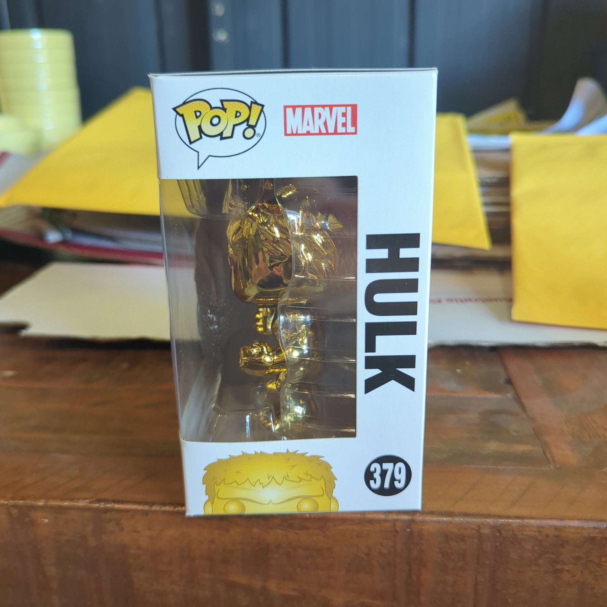 Funko Pop Hulk Gold 379 Chrome Vinyl Figure FRENLY BRICKS - Open 7 Days