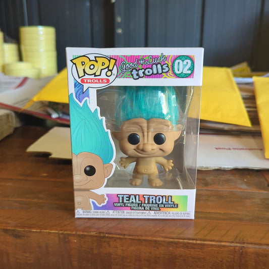 Funko Pop! DreamWorks Trolls Good Luck Trolls 02 Teal Troll Vinyl FRENLY BRICKS - Open 7 Days