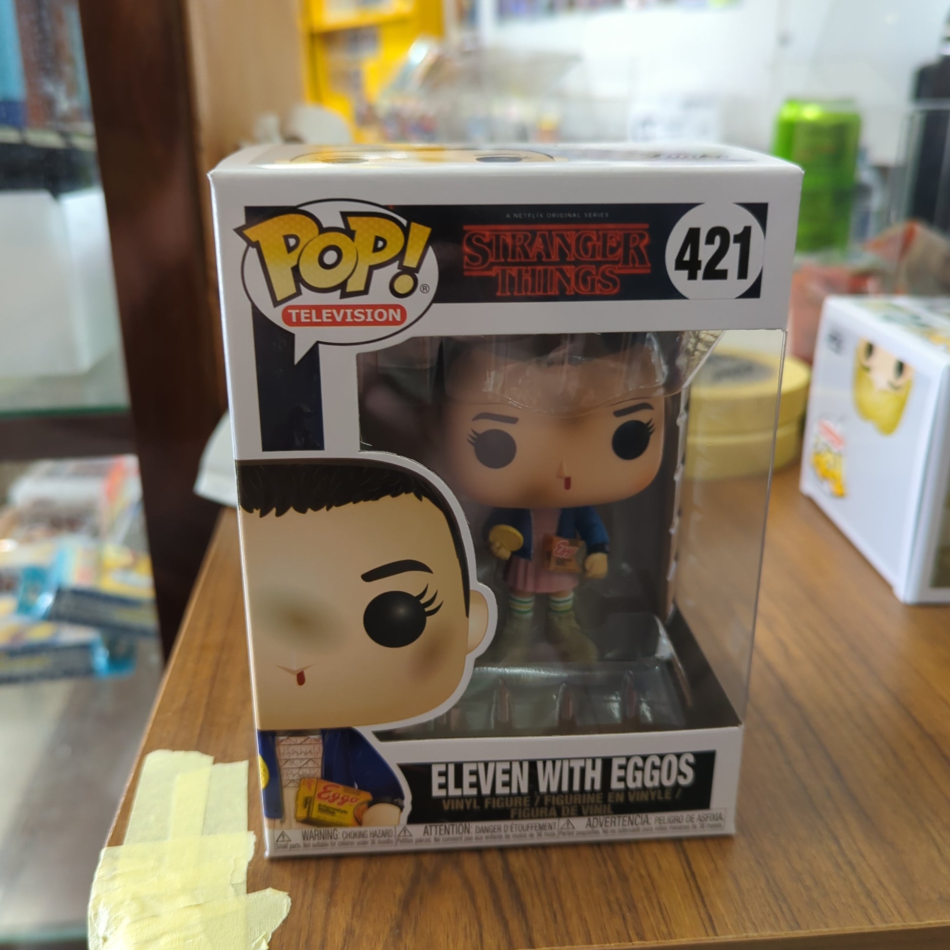 Eleven with Eggos 421 ~ Stranger Things ~ Funko Pop Vinyl ~ Netflix Television FRENLY BRICKS - Open 7 Days