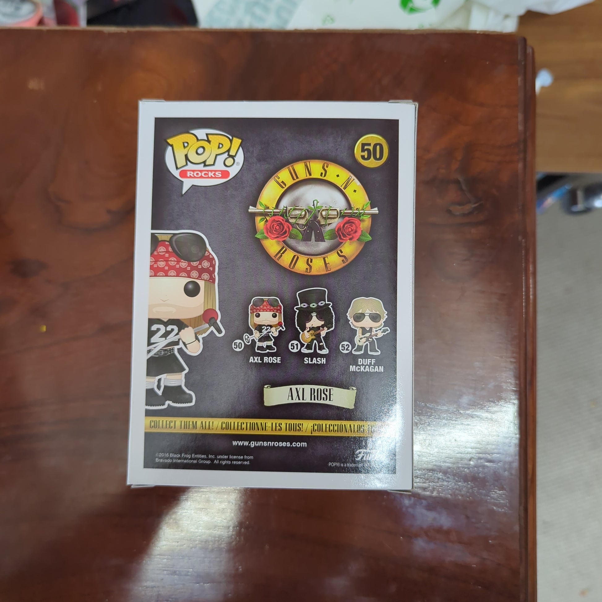 Funko Pop Rocks - Guns N Roses Axl Rose - Vinyl Figure # 50 FRENLY BRICKS - Open 7 Days