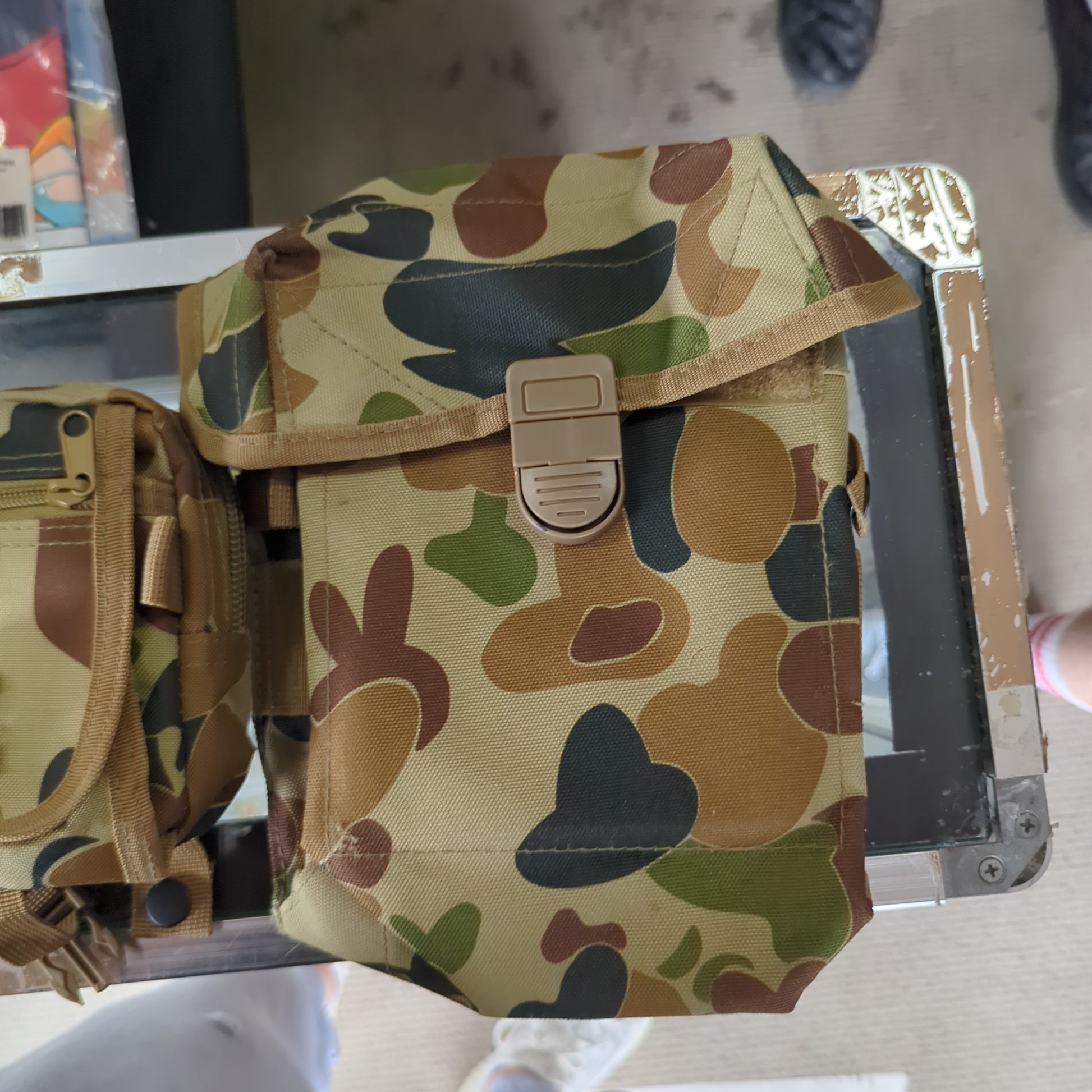 CAMO BAG BAG SIDE POUCHES MILITARY HUSS TACTICAL SYSTEMS pair FRENLY BRICKS - Open 7 Days