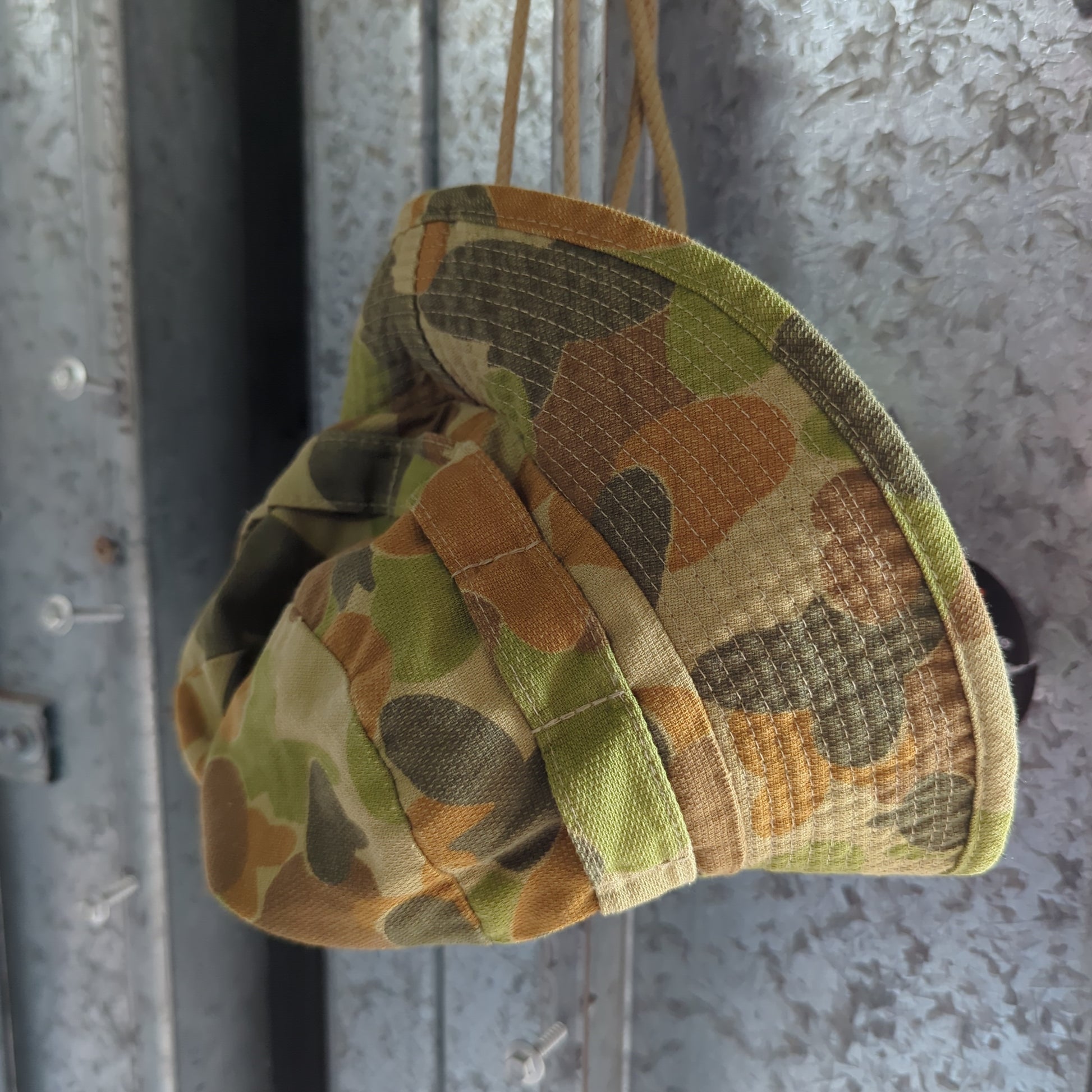 Vintage Old 70s? Army Hat Boonie FRENLY BRICKS - Open 7 Days