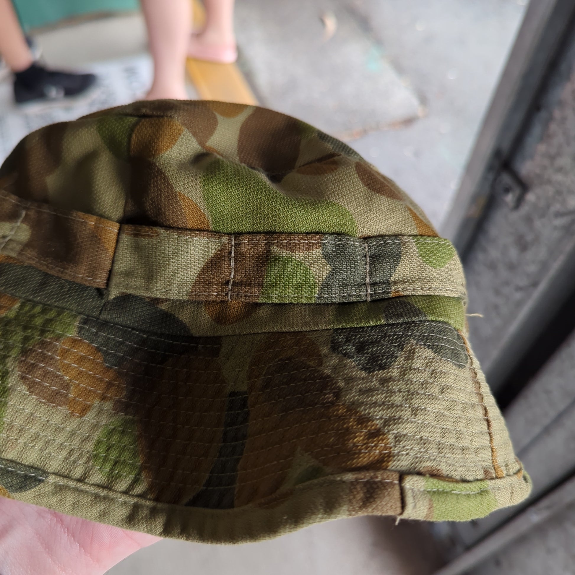 Vintage Old 70s? Army Hat Boonie FRENLY BRICKS - Open 7 Days