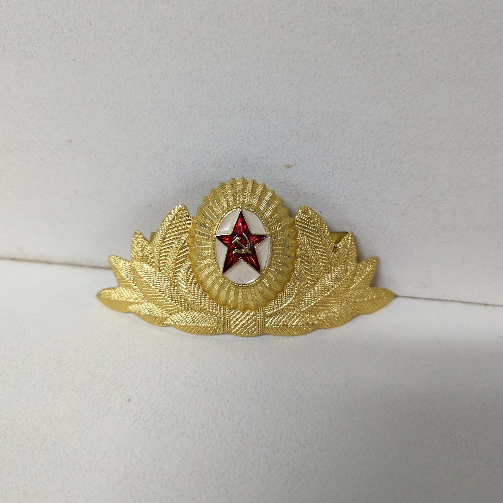 Soviet Officer Cap Cockade Badge Pin Uniform Hat Red Star USSR Military FRENLY BRICKS - Open 7 Days