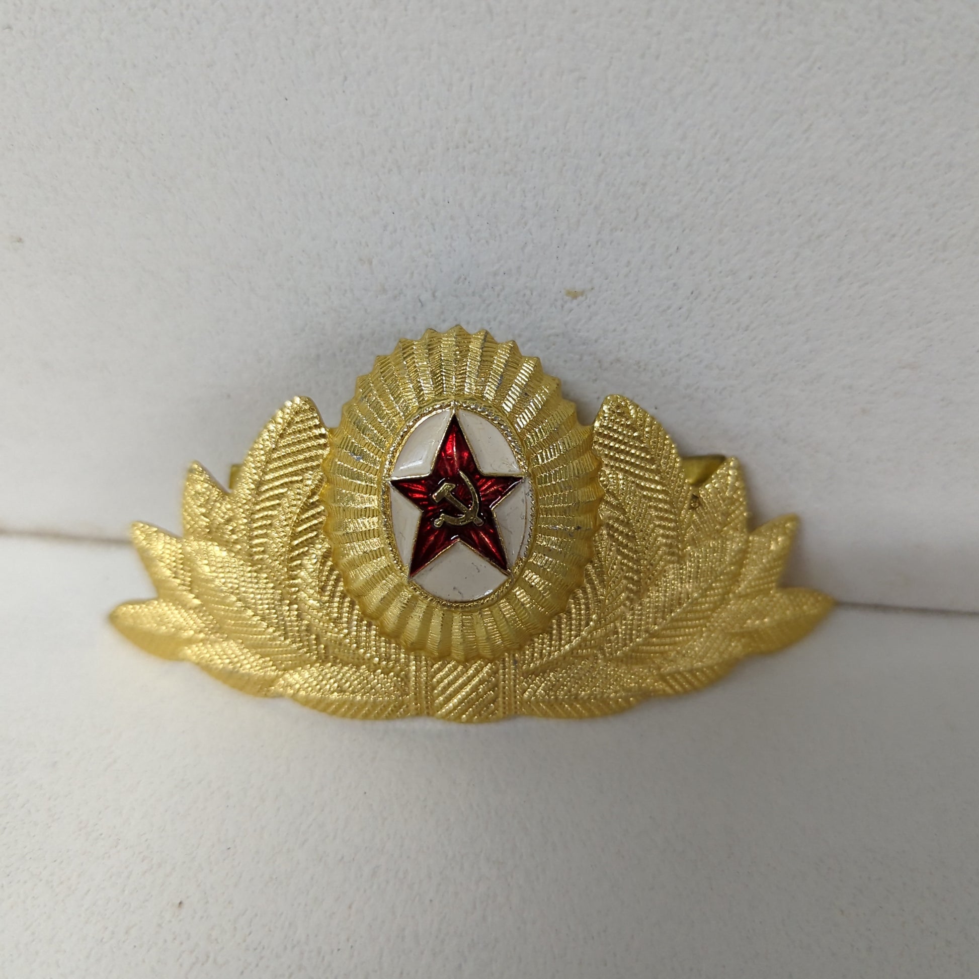 Soviet Officer Cap Cockade Badge Pin Uniform Hat Red Star USSR Military FRENLY BRICKS - Open 7 Days