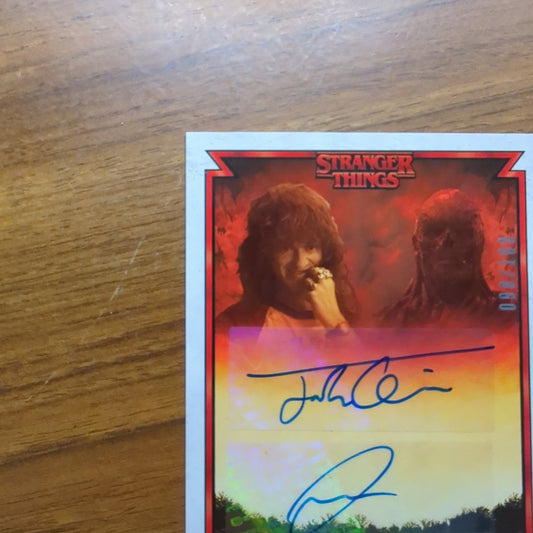 2023 Topps Zerocool Stranger Things 4 Dual Auto “Eddie” & “Vecna” 1986 /100 FRENLY BRICKS - Open 7 Days