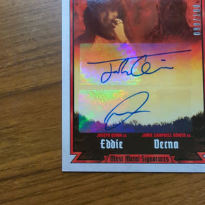 2023 Topps Zerocool Stranger Things 4 Dual Auto “Eddie” & “Vecna” 1986 /100 FRENLY BRICKS - Open 7 Days