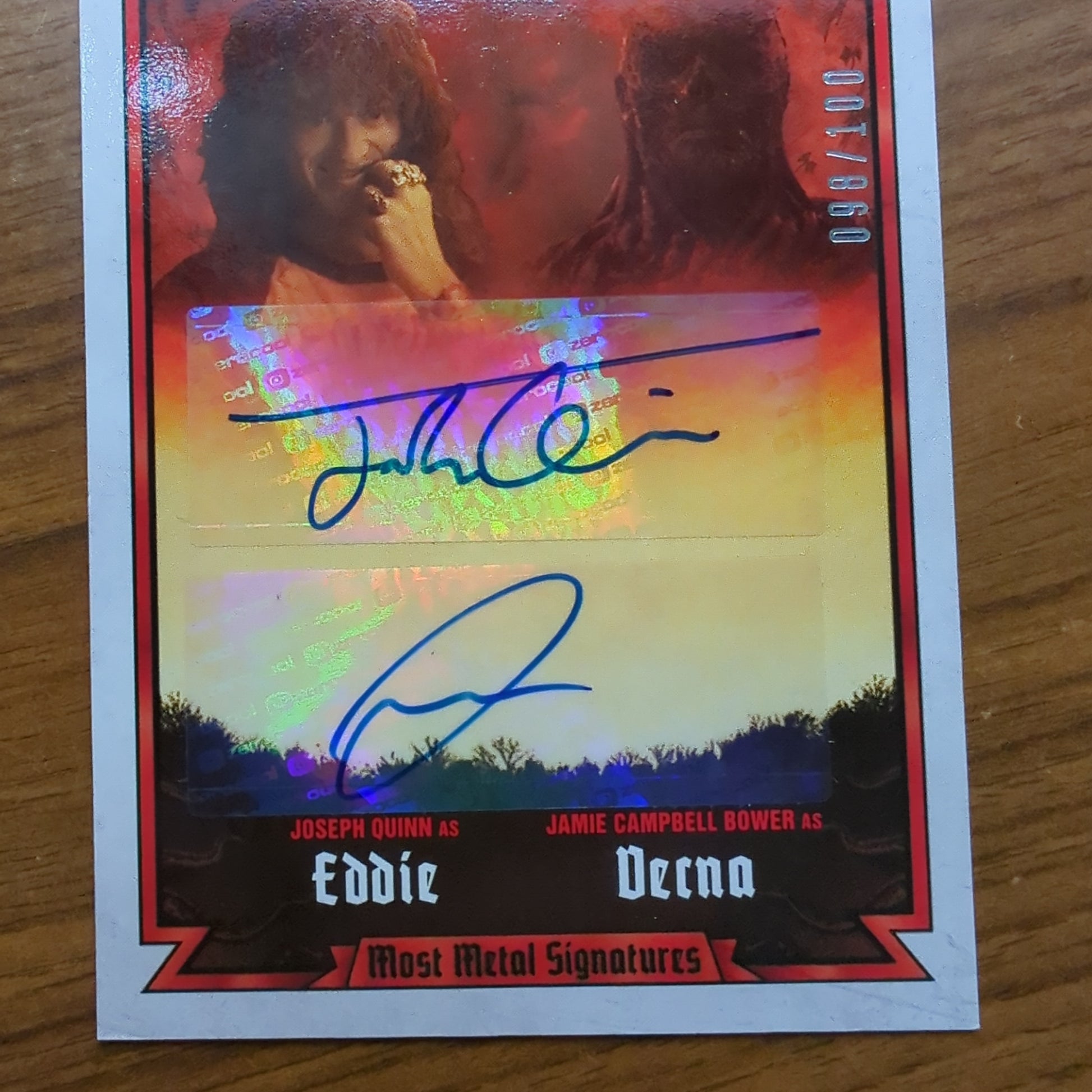 2023 Topps Zerocool Stranger Things 4 Dual Auto “Eddie” & “Vecna” 1986 /100 FRENLY BRICKS - Open 7 Days