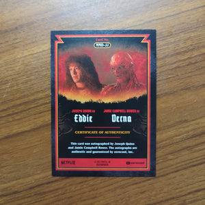 2023 Topps Zerocool Stranger Things 4 Dual Auto “Eddie” & “Vecna” 1986 /100 FRENLY BRICKS - Open 7 Days