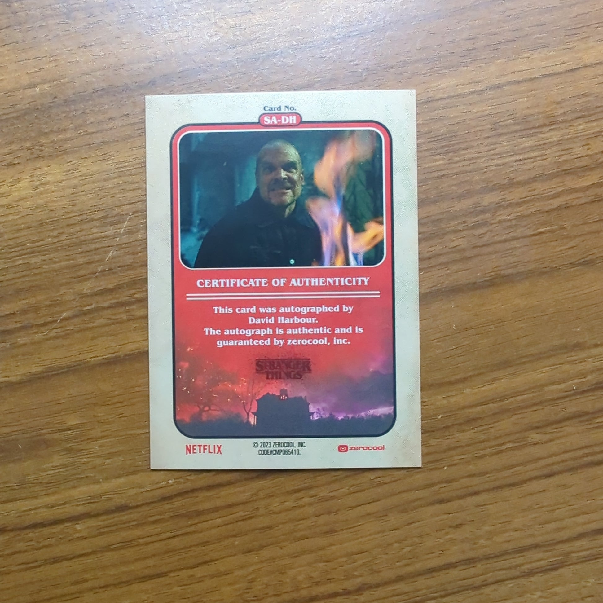 2023 Topps Zerocool Stranger Things “JIM HOPPER" 1986 AUTO /11 Low numbered FRENLY BRICKS - Open 7 Days