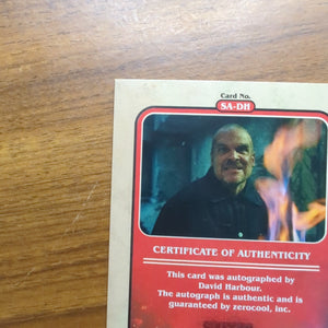 2023 Topps Zerocool Stranger Things “JIM HOPPER