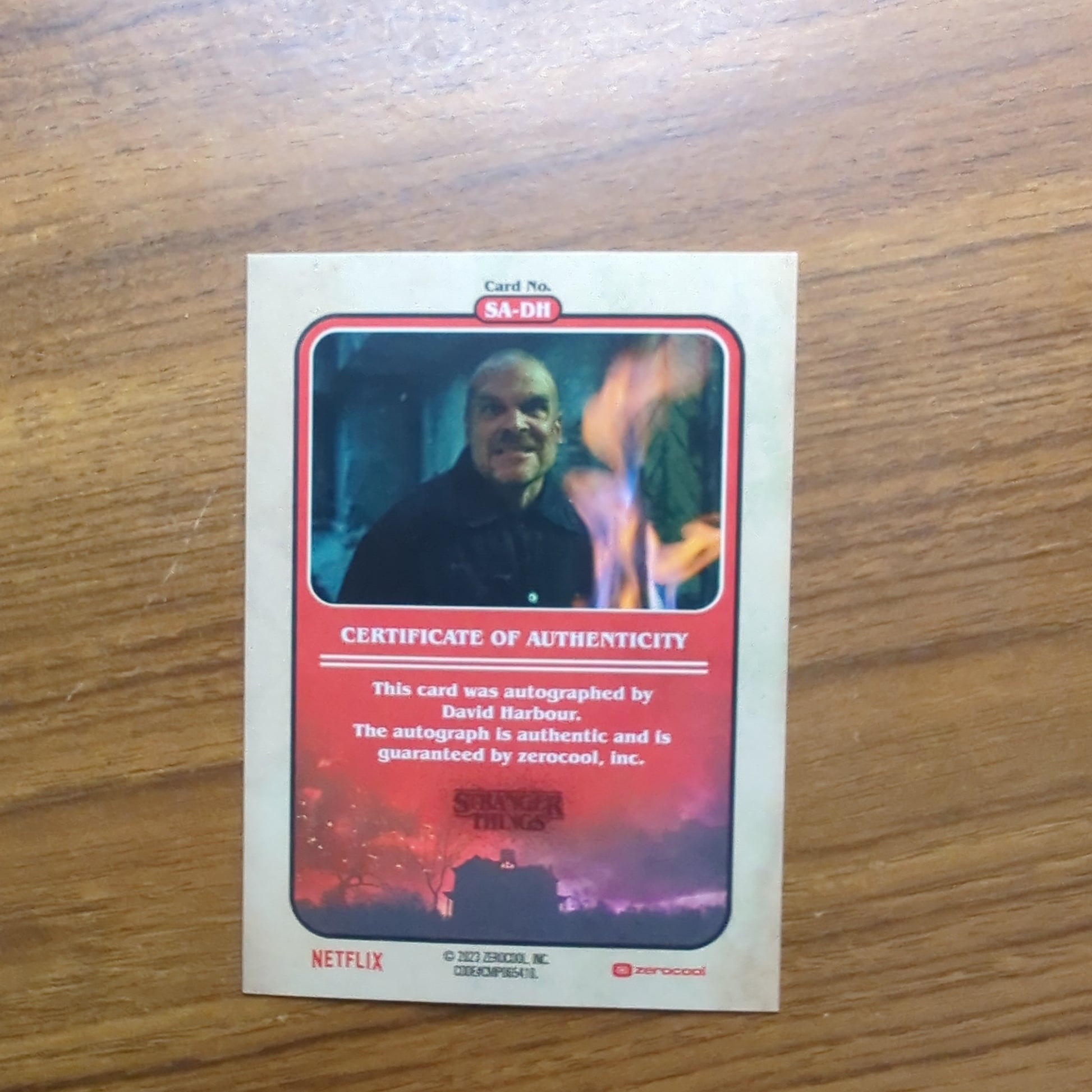 2023 Topps Zerocool Stranger Things “JIM HOPPER" 1986 AUTO /11 Low numbered FRENLY BRICKS - Open 7 Days